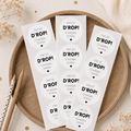 Gepersonaliseerde sticker | 10 stuks | Het zit d’rop + naam