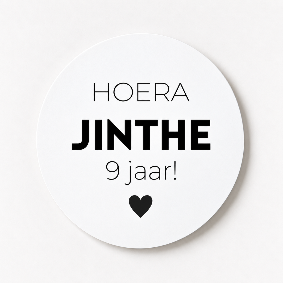 Gepersonaliseerde sticker | 10 stuks | naam + leeftijd (3)