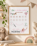 Printable | aftellen | gepersonaliseerd | Olifant