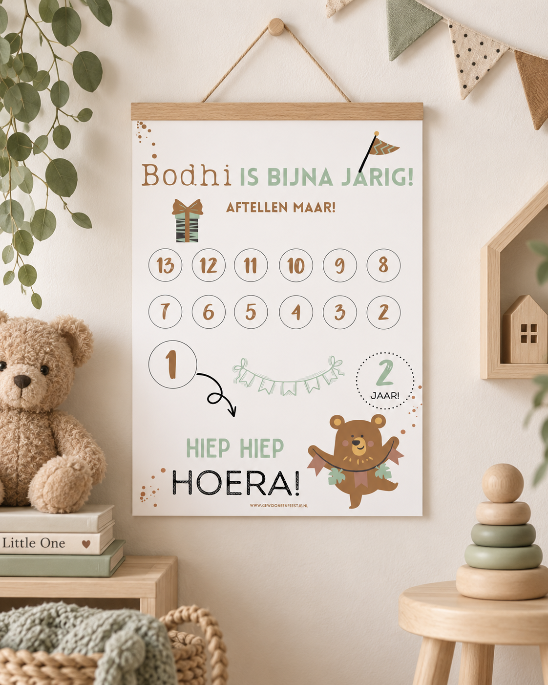 Printable | aftellen | gepersonaliseerd | Beer